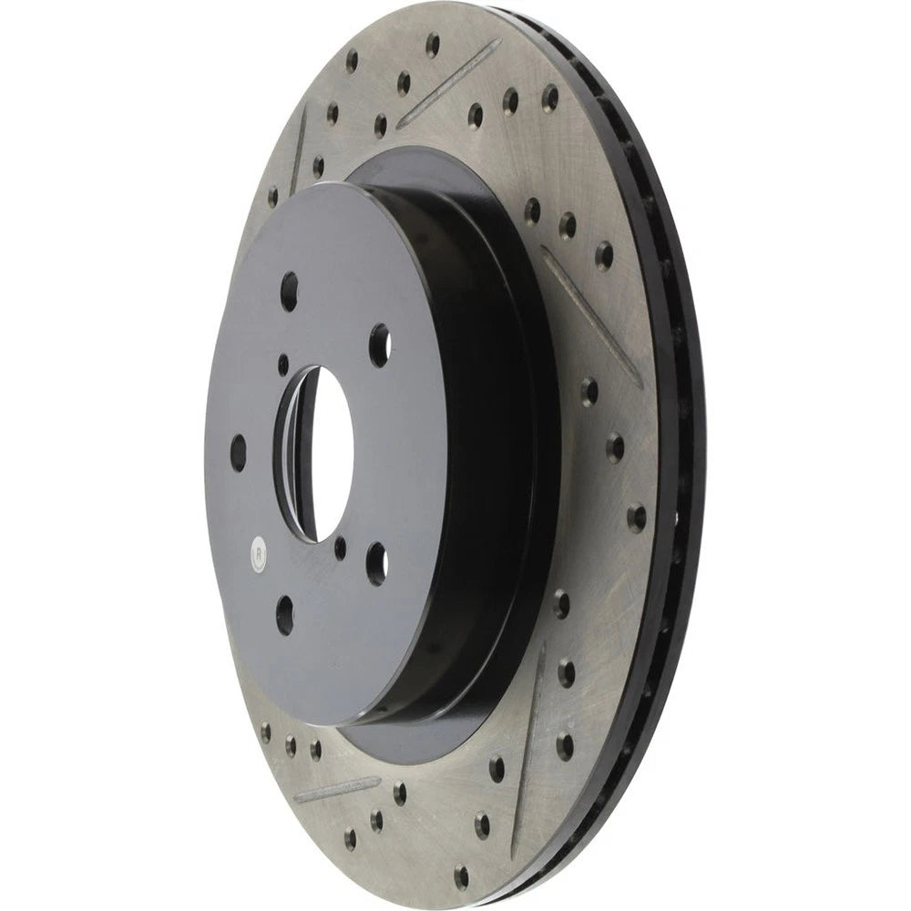 Stoptech Sport Slotted And Drilled Rear Brake Rotor | 2016-2017 Subaru WRX (127.47037L)