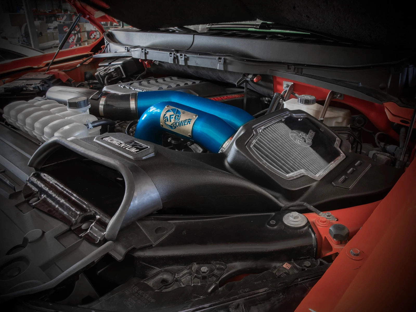 aFe Momentum XP Cold Air Intake Blue w/ Pro Dry S Filter | Ford F-150 Raptor V6 3.5L (21-22) (50-30072DL)