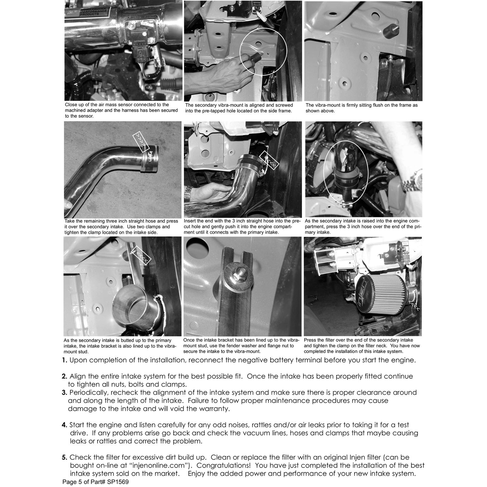 Injen Black Cold Air Intake System | Honda Civic EX 1.8L 4 Cyl. (06-09) Manual (SP1569BLK)