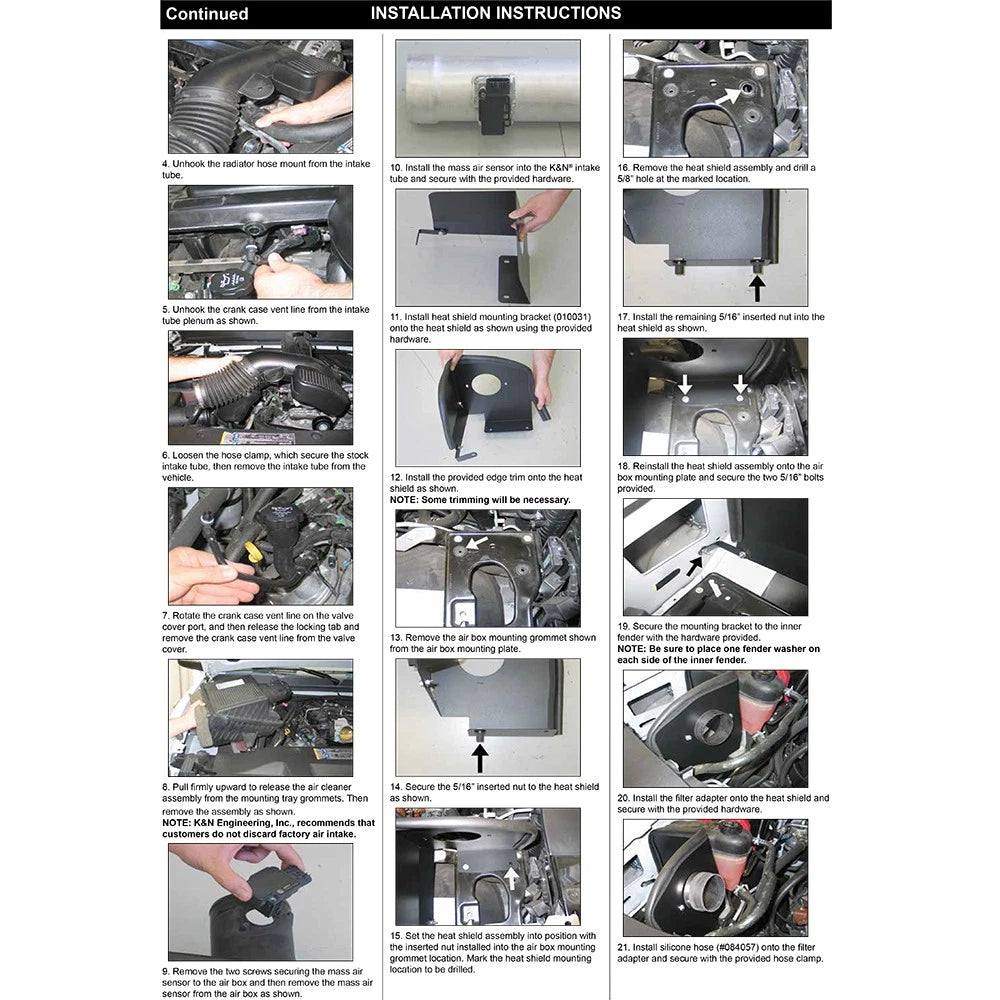 K&N High Flow Performance Kit | Chevrolet Yukon/Sierra/Tahoe/ Silverado/Escalade (09-10) (77-3070KP)