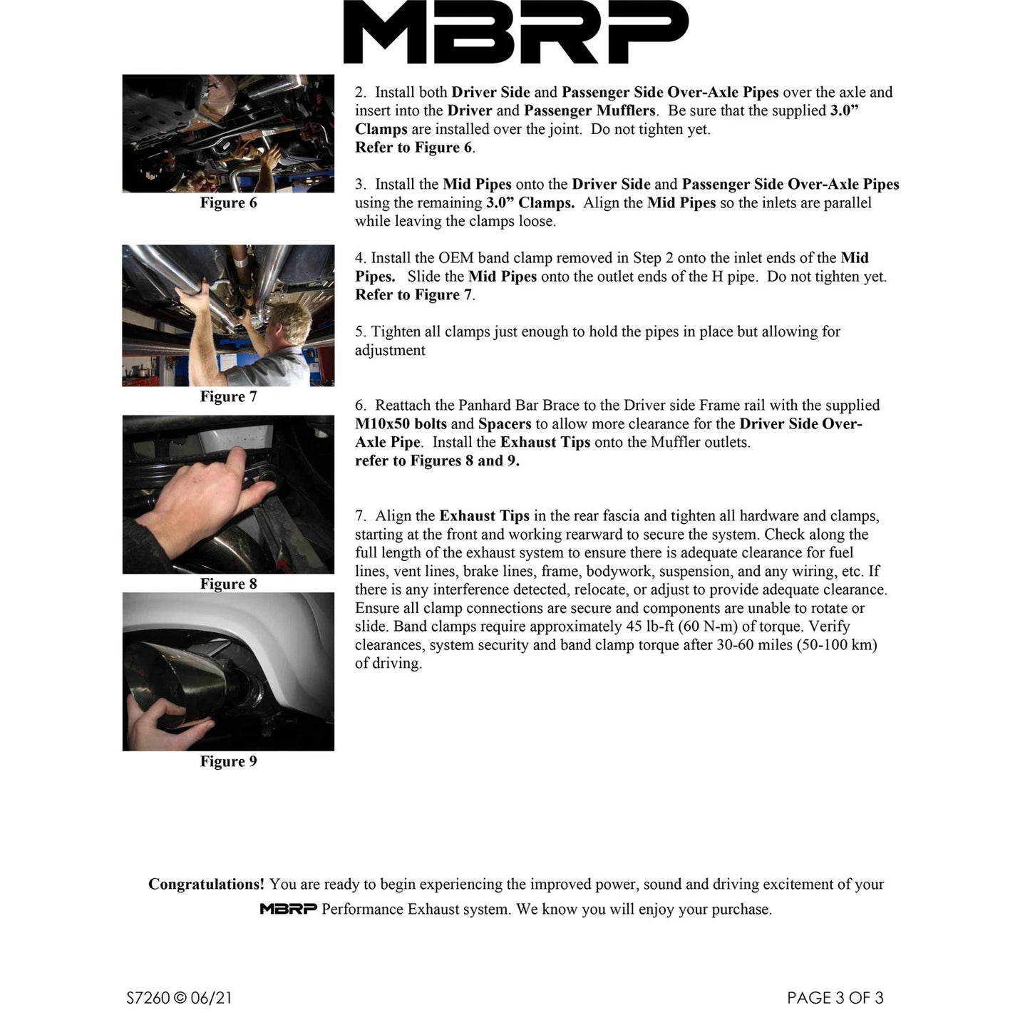 MBRP T304 3in Cat-Back Dual Split Rear Exit Race Exhaust | Ford Shelby GT500 (11-12) (S7260304)