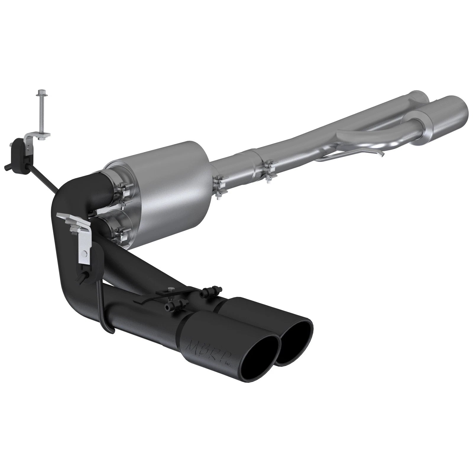 MBRP 4.5L/5.3L Pre-Axle D&S Cat-Back Exhaust w/ 4in OD Tip | Chevy 1500 (S5092BLK)