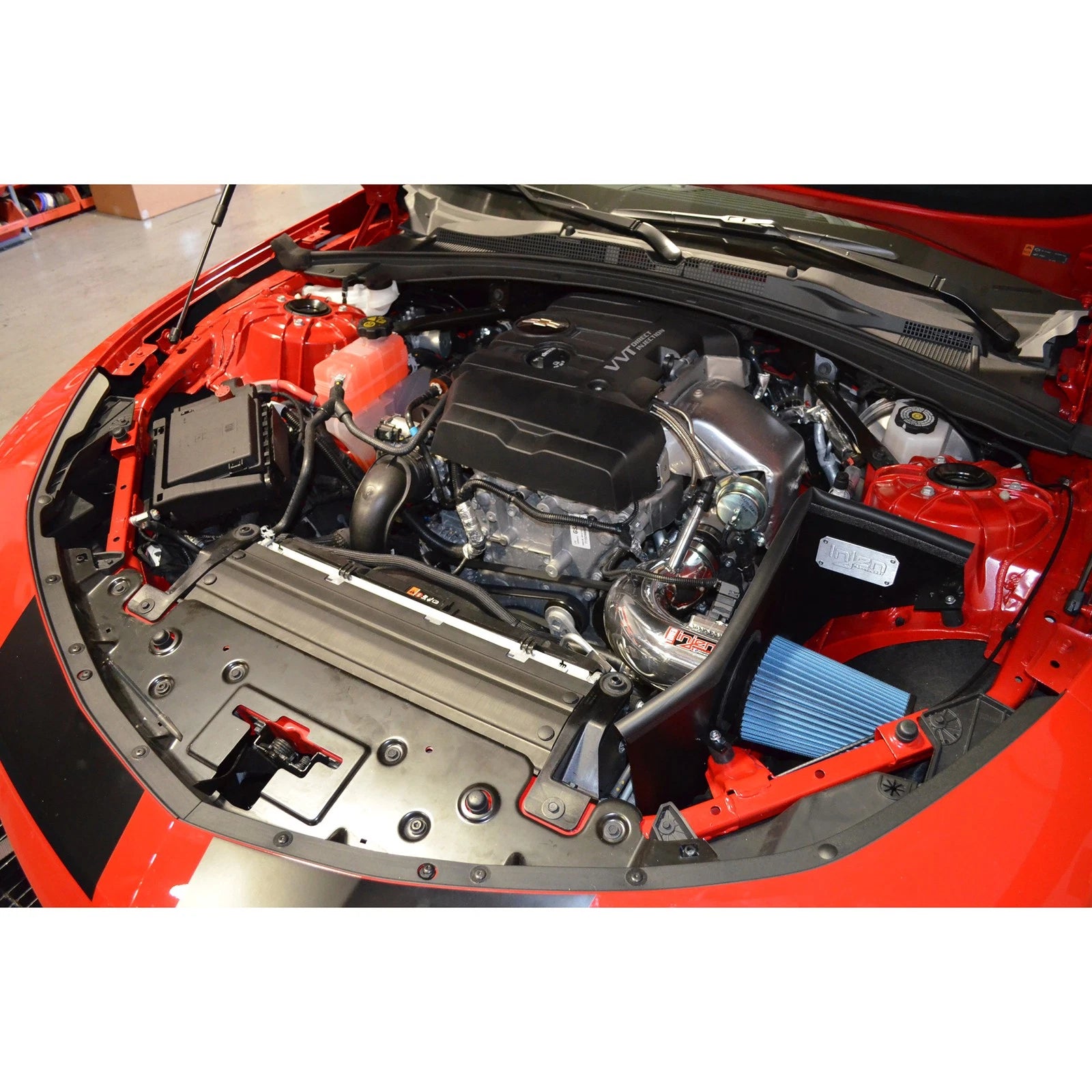Injen Wrinkle Black Power-Flow Air Intake System | Chevrolet Camaro (16-26) (PF7017WB)