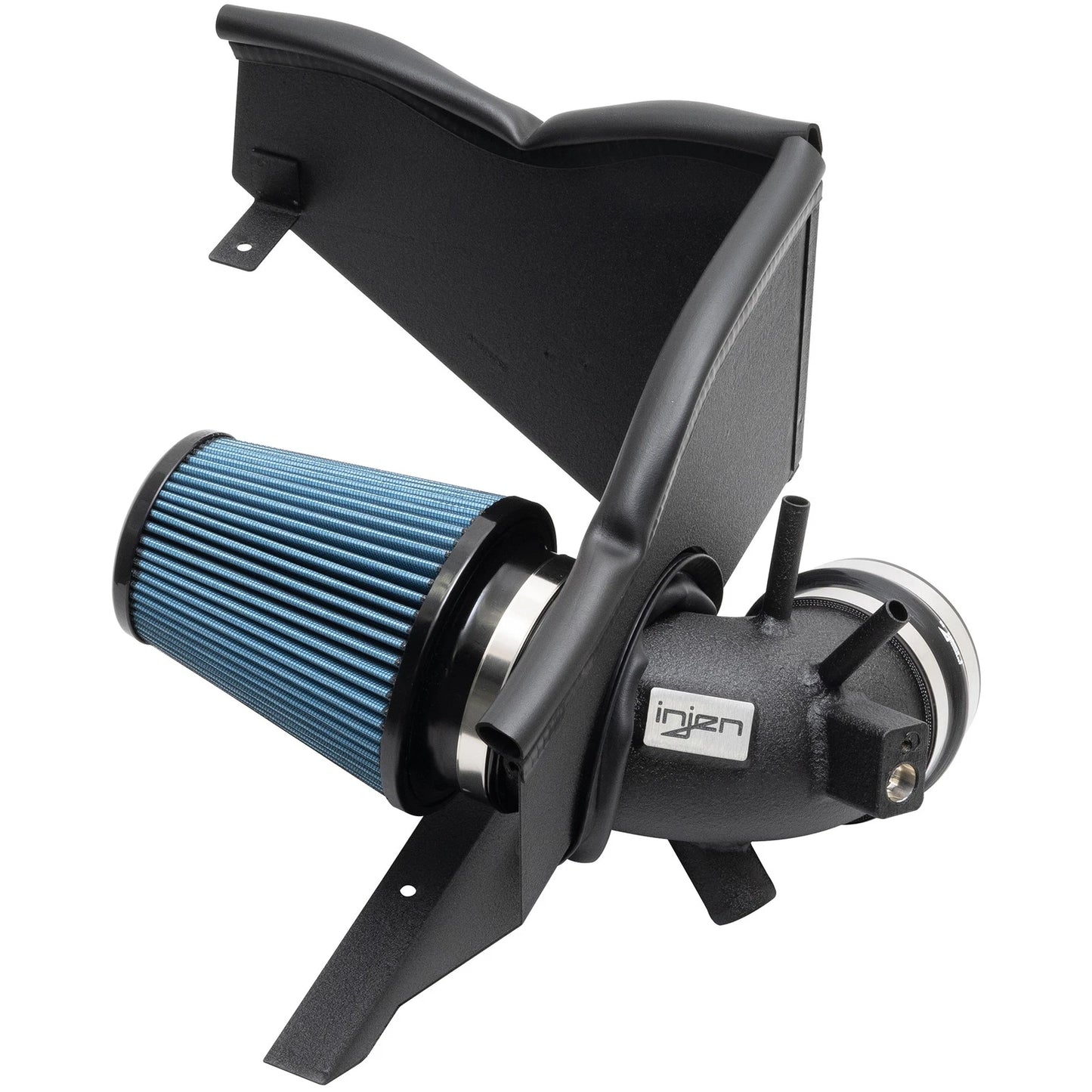 Injen Wrinkle Black Short Ram Tuned Intake System | Kia Stinger (17-24) 2.5L Turbo (SP1352WB)