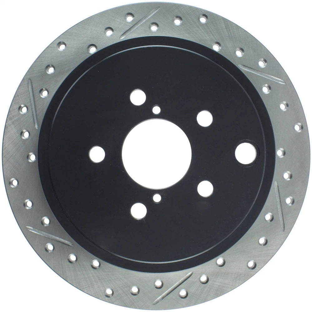 StopTech Slotted & Drilled Right Rear Rotor | Subaru Impreza WRX (08-10)
