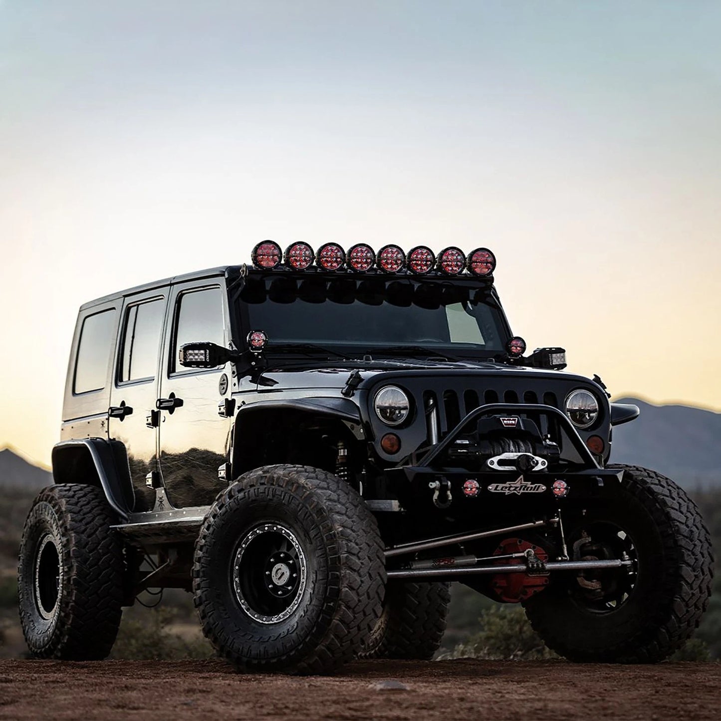 Rigid Industries Rigid 360-Series LED Light - 4in / Driving / Red Backlight / Pair (RIG36116)