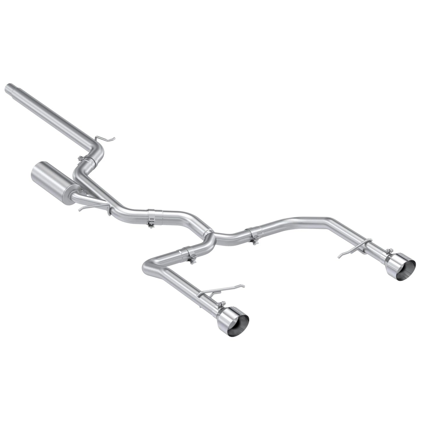 MBRP 3in/2.5in Cat-Back Dual Rear Exit Exhaust T304 | Volkswagen Jetta GLI (22) (S4615304)