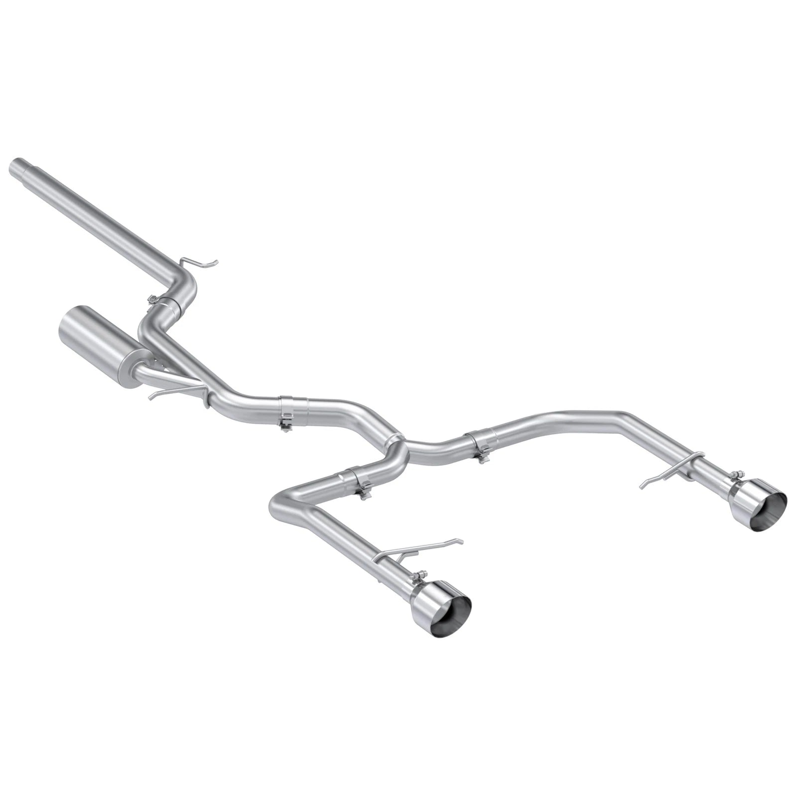 MBRP 3in/2.5in Cat-Back Dual Rear Exit Exhaust T304 | Volkswagen Jetta GLI (22) (S4615304)