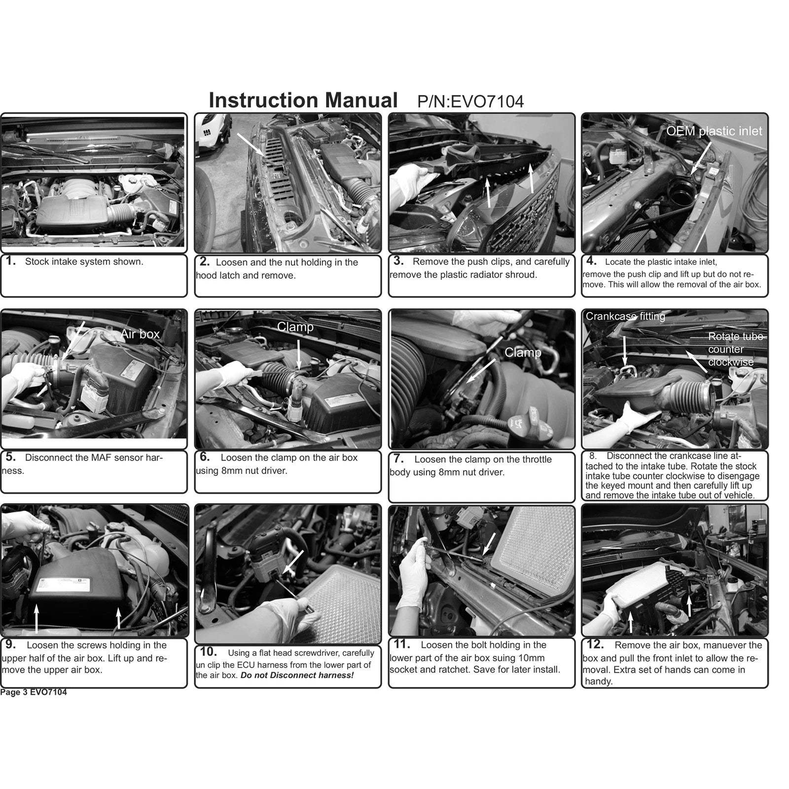 Injen Evolution Intake | Chevrolet Silverado 1500 / Sierra 3500 HD / Suburban / Tahoe / Yukon XL (14-26) (EVO7104C)