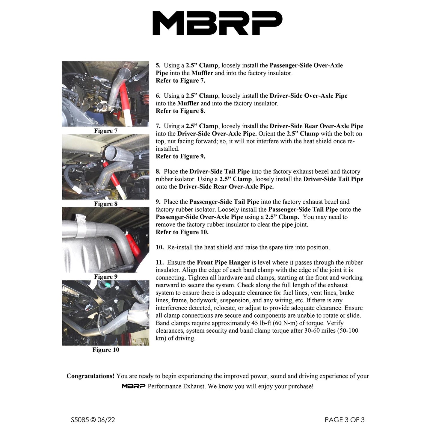 MBRP 2.5in Dual Rear Exit Alum Cat-Back Exhaust | Silverado/Sierra 1500 4.3L/5.3L (19+) (S5085AL)