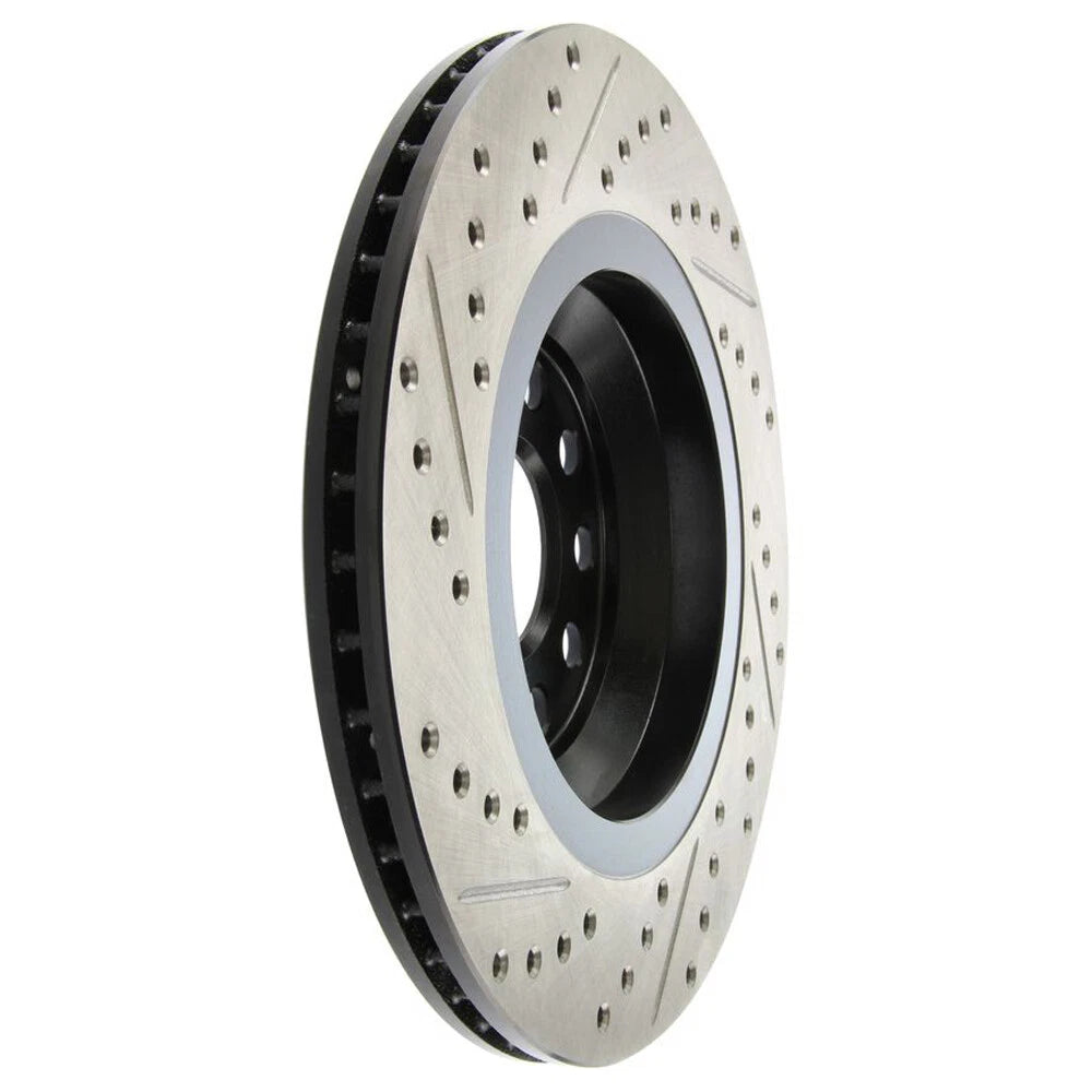 StopTech 127.33113L Rear Left Drilled Brake Rotor for 2008-19 Audi S3 / 09-17 CC