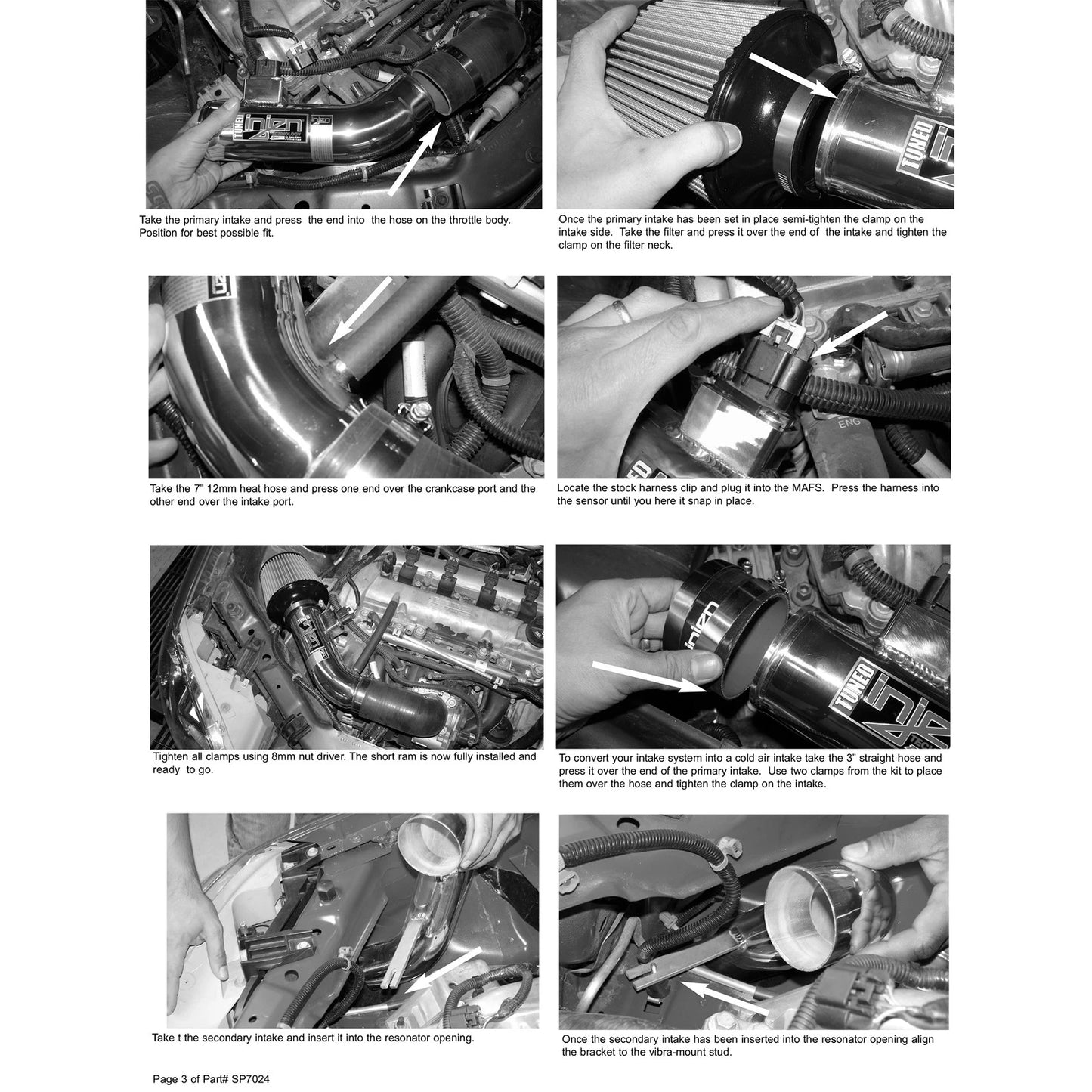 Injen Black Cold Air Intake System | Chevrolet Cobalt 2.2L (05-06) / Cobalt SS 2.4L (07) (SP7024BLK)