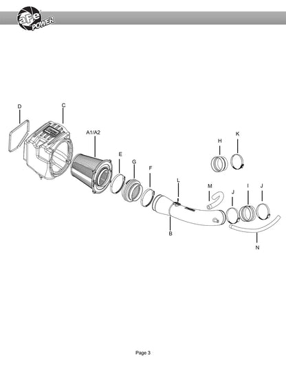 aFe Quantum Cold Air Intake w/ Pro Dry S Media | GM Silverado/Sierra 1500 V8-5.3/6.2L (14-19) (53-10030D)
