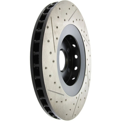 StopTech 127.62128L Front Left Drilled Disc Brake Rotor for 2009-15 Cadillac CTS