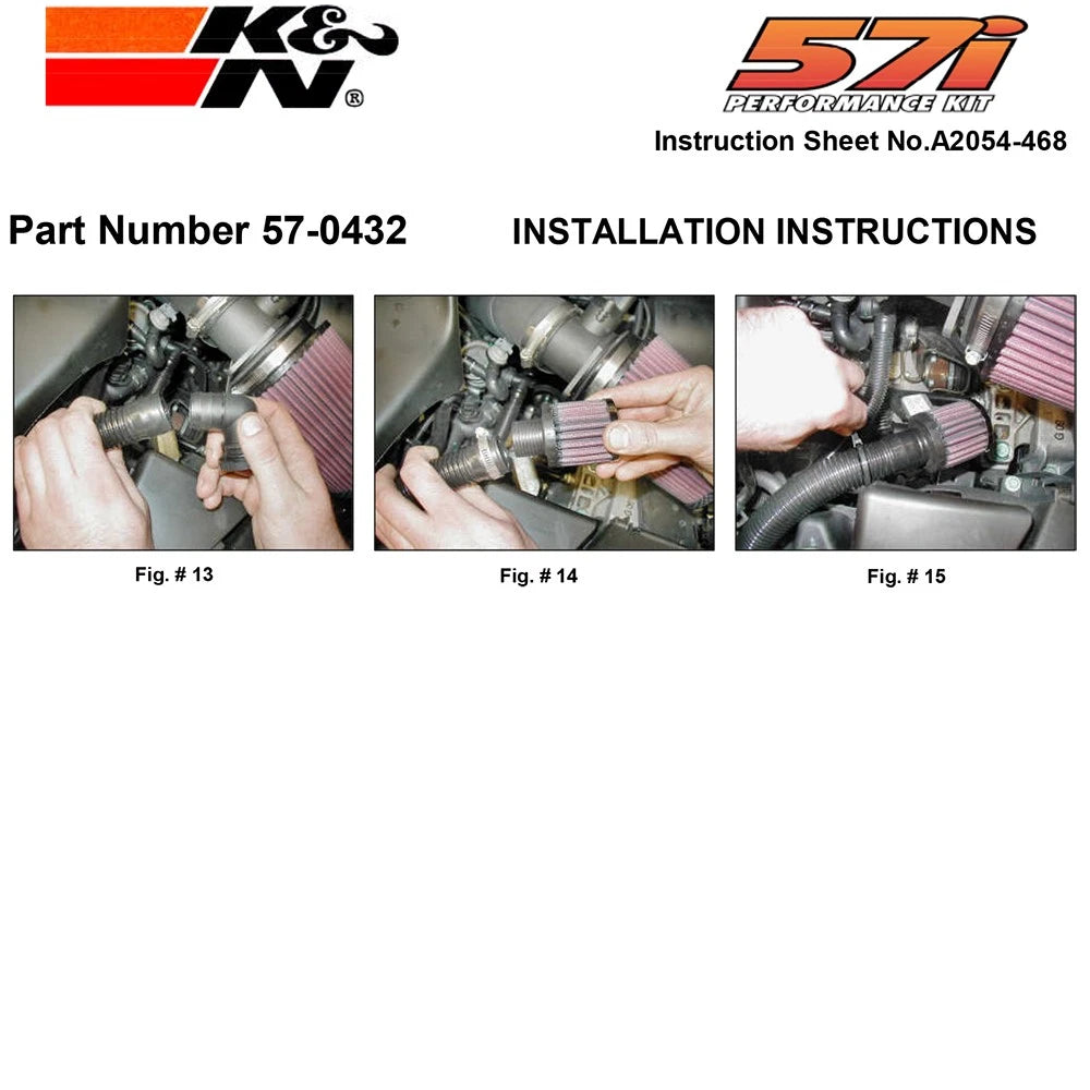 K&N 57-0432 Performance Cold Air Intake System Kit for 2001-2008 VW Beetle 1.8L