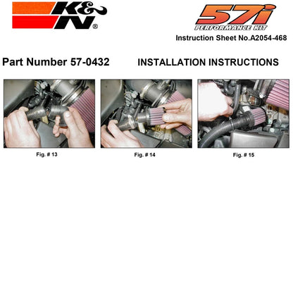K&N 57-0432 Performance Cold Air Intake System Kit for 2001-2008 VW Beetle 1.8L