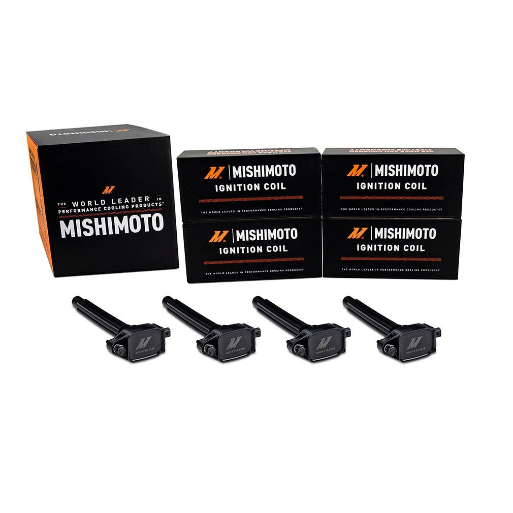 Mishimoto 2.4L Ignition Coil - 4 Pack | Jeep Cherokee / Compass / Patriot / Dodge Dart / Fiat 500X / Jeep Renegade / Chrysler 200 (06-17 / 12-16 / 13-20 / 14-24 / 15-17 / 17-26)