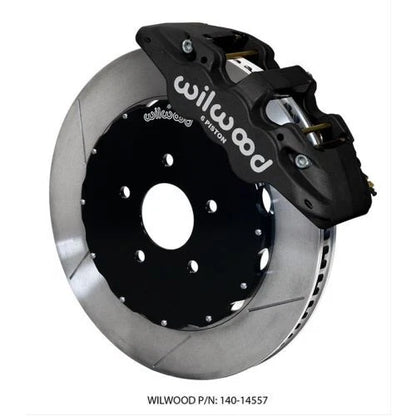 Wilwood AERO6 Front Big Brake Race Kit 14.00 Black 96-13 Chevrolet Corvette Z06 (C5/C6) w/o Lines