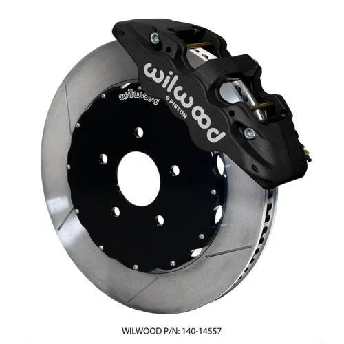 Wilwood AERO6 Front Big Brake Race Kit 14.00 Black 96-13 Chevrolet Corvette Z06 (C5/C6) w/o Lines