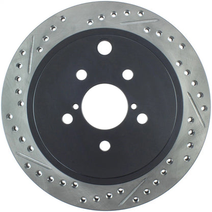 StopTech 127.47031R Rear Right Drilled Brake Rotor for 13-18 BRZ / 10-14 Legacy