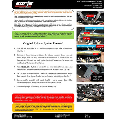 Borla Axle-Back Exhaust System - ATAK | Multiple Fitments (11929)