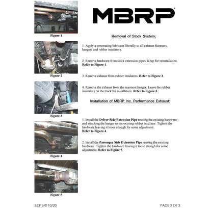 MBRP 2.5in Cat-Back Aluminized Exhaust w/ 3in Turn Down | Toyota Tundra (07-08) (S5318AL)