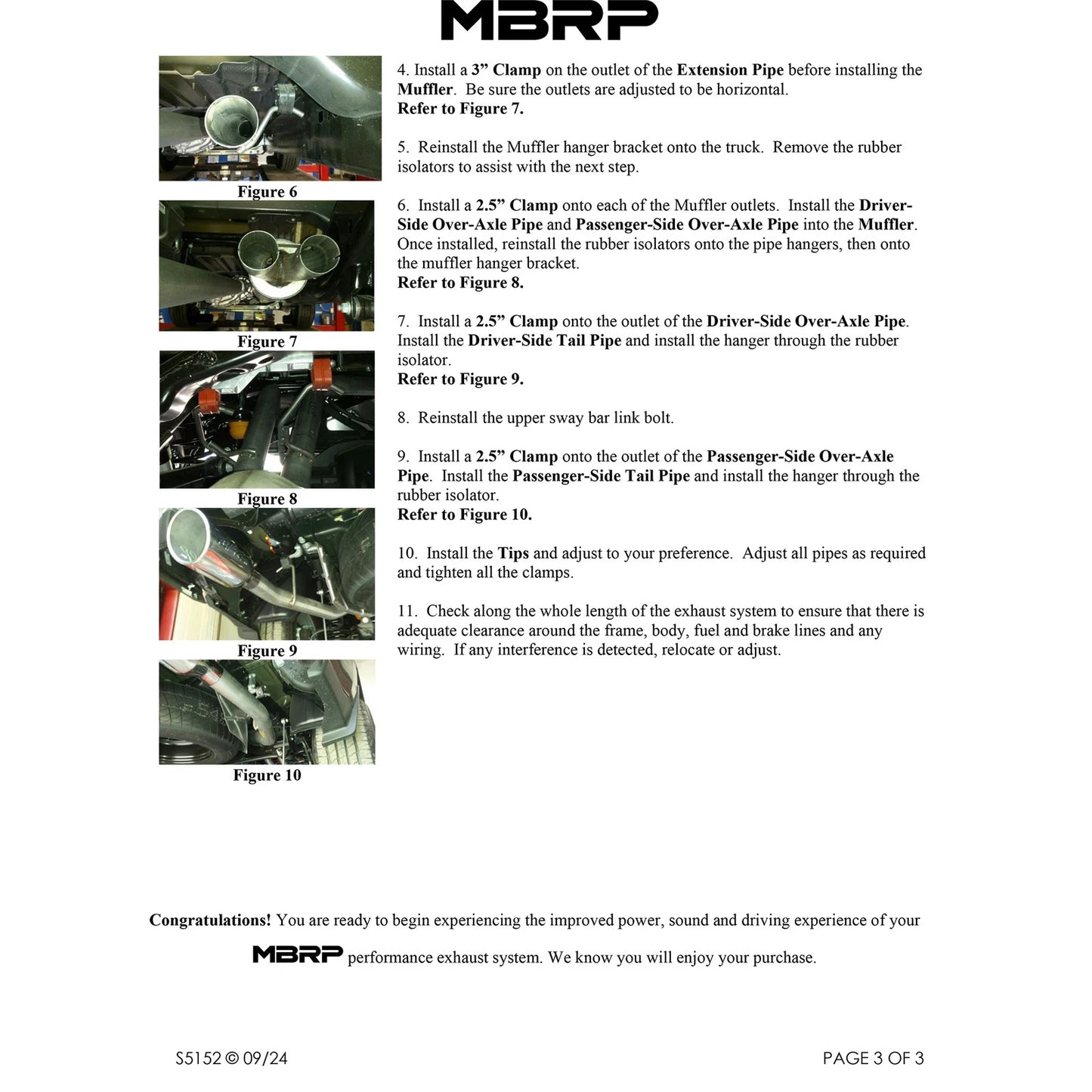 MBRP 3in Cat-Back Exhaust w/ 4.5in Tip | Ram 1500 19+ (S5152BLK)