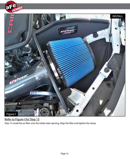 aFe Track Series Carbon Fiber Pro 5R AIS Intake | Chevrolet Camaro SS 2016-2019 (57-10005R)