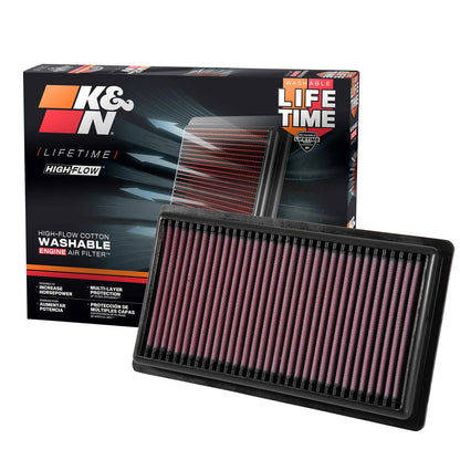 K&N 33-3080 Performance Air Filter for 18-23 Toyota Corolla / 19-22 Lexus UX200