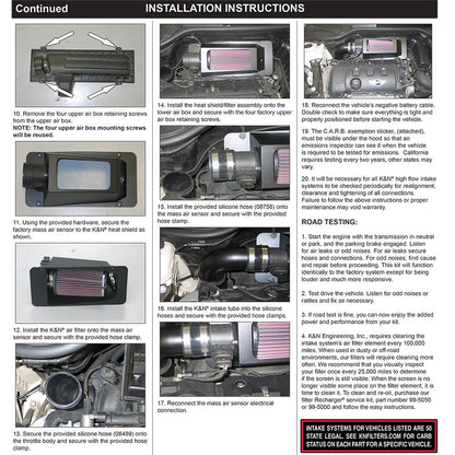 K&N Engineering Typhoon Short Ram Intake: Mini Cooper L4 1.6L 2007 - 2009