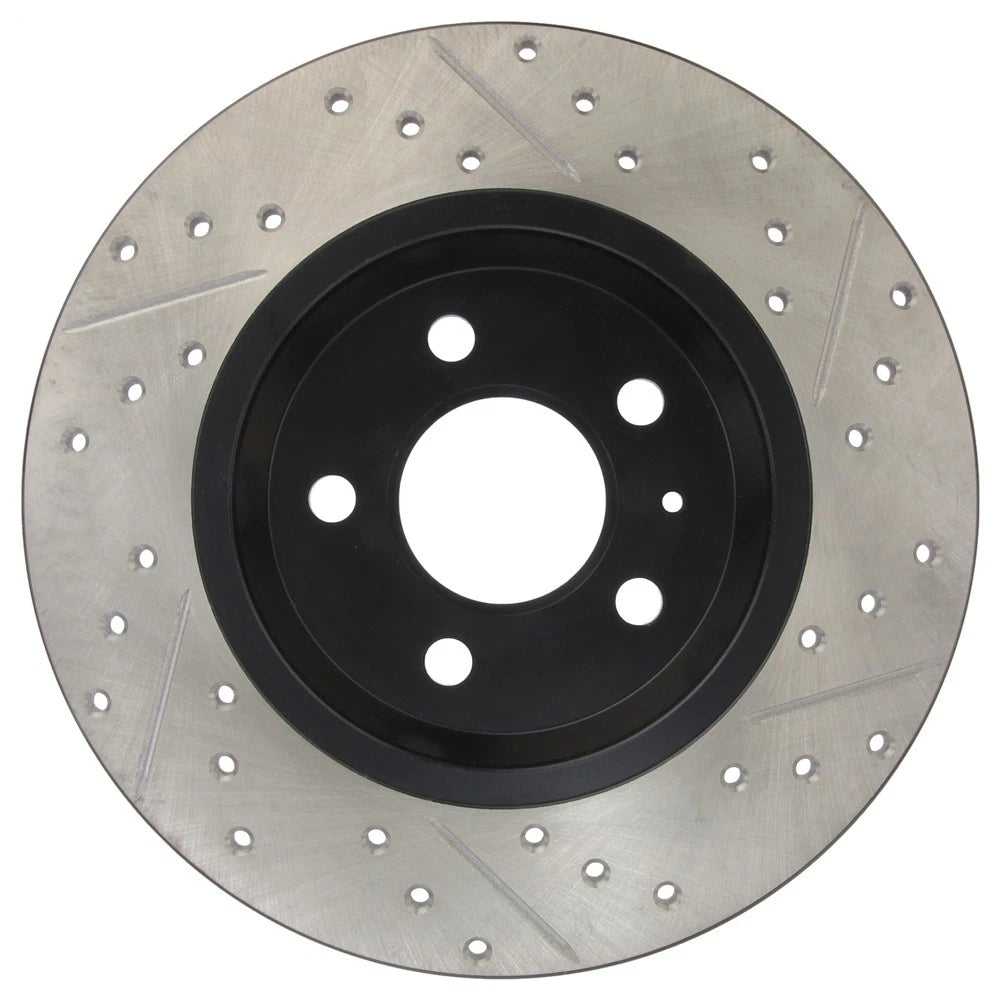 StopTech 127.33127R Rear Right Drilled Disc Brake Rotor for 09-19 A4 / 09-17 Q5