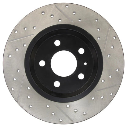StopTech 127.33127R Rear Right Drilled Disc Brake Rotor for 09-19 A4 / 09-17 Q5