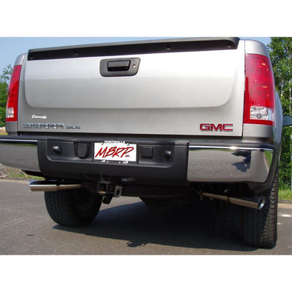 MBRP 3in. Cat-Back 2.5in. Dual Split Side Exit Exhaust | Chevy/GMC 1500 (Next Gen) (07-08) (S5038AL)