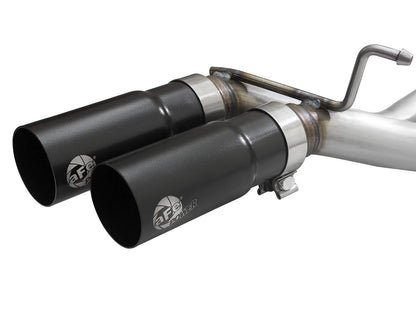 aFe 3in to 2.5in SS Cat-Back Exhaust w/ Black Tip | Ford F-150 EcoBoost V6/V8 (15-16) (49-43081-B)