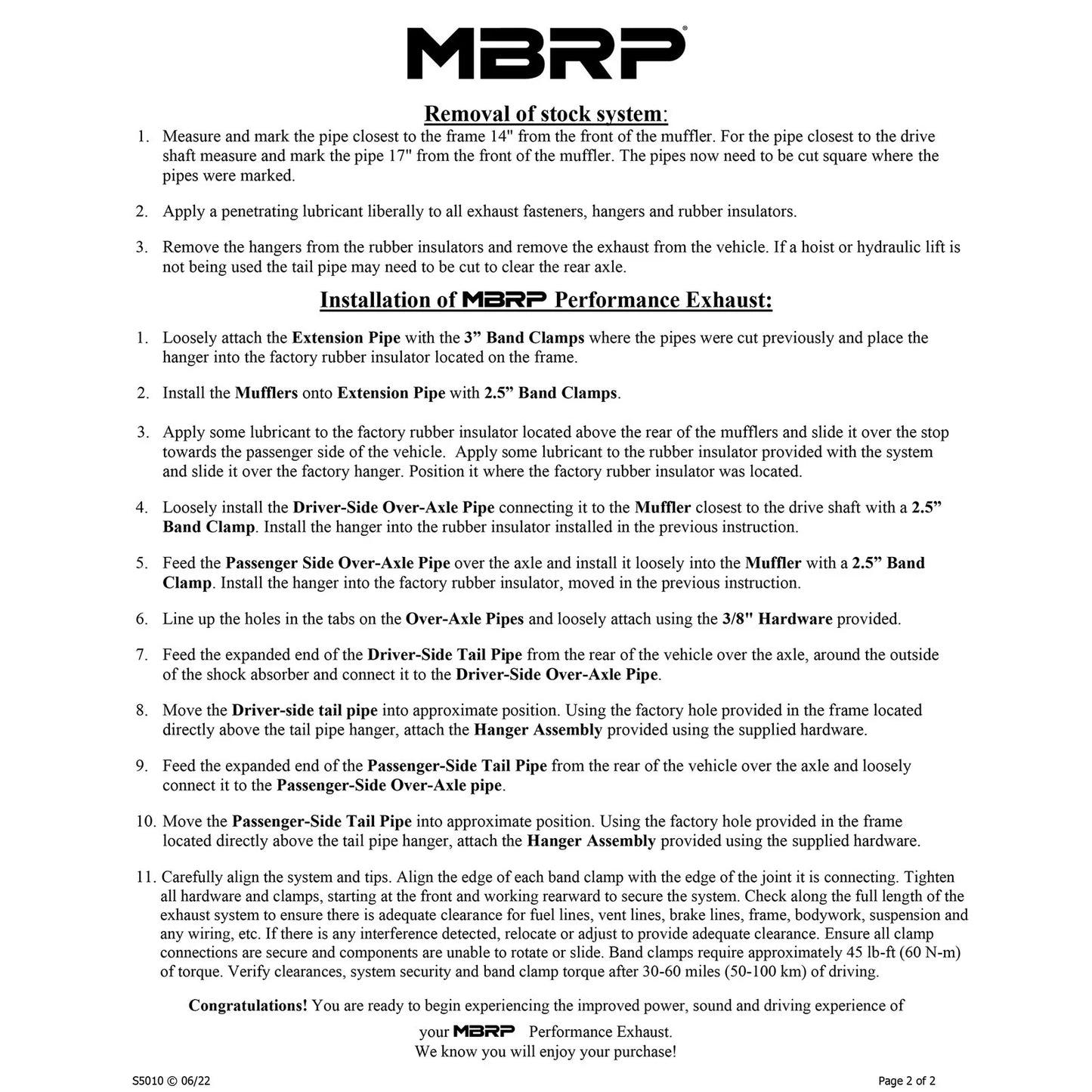 MBRP 2.5in. Dual Split Side Cat-Back | Chevy/GMC 2500 HD 6.0L (03-07) (S5010409)