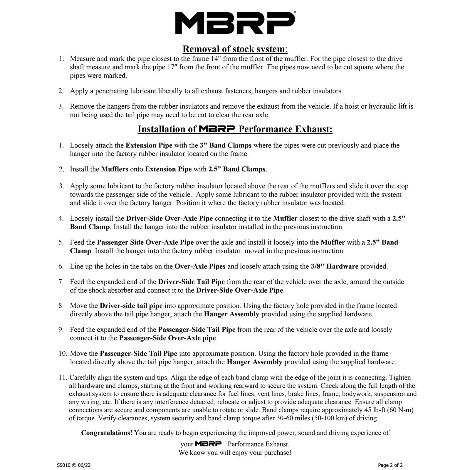 MBRP 2.5in. Dual Split Side Cat-Back | Chevy/GMC 2500 HD 6.0L (03-07) (S5010409)