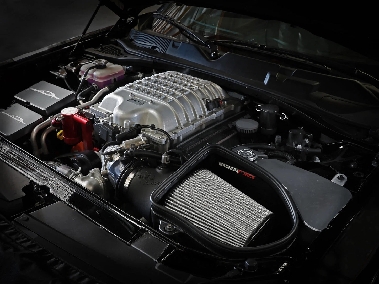 aFe Magnum FORCE Stage2 Pro DRY S Cold Air Intake | Dodge Challenger Hellcat V8 6.2L (54-13076D)