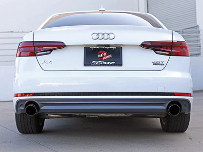 aFe MACH Force-Xp 3in to 2-1/2in SS Axle-Back Exhaust | Audi A4 (17-19) (49-36419-P)