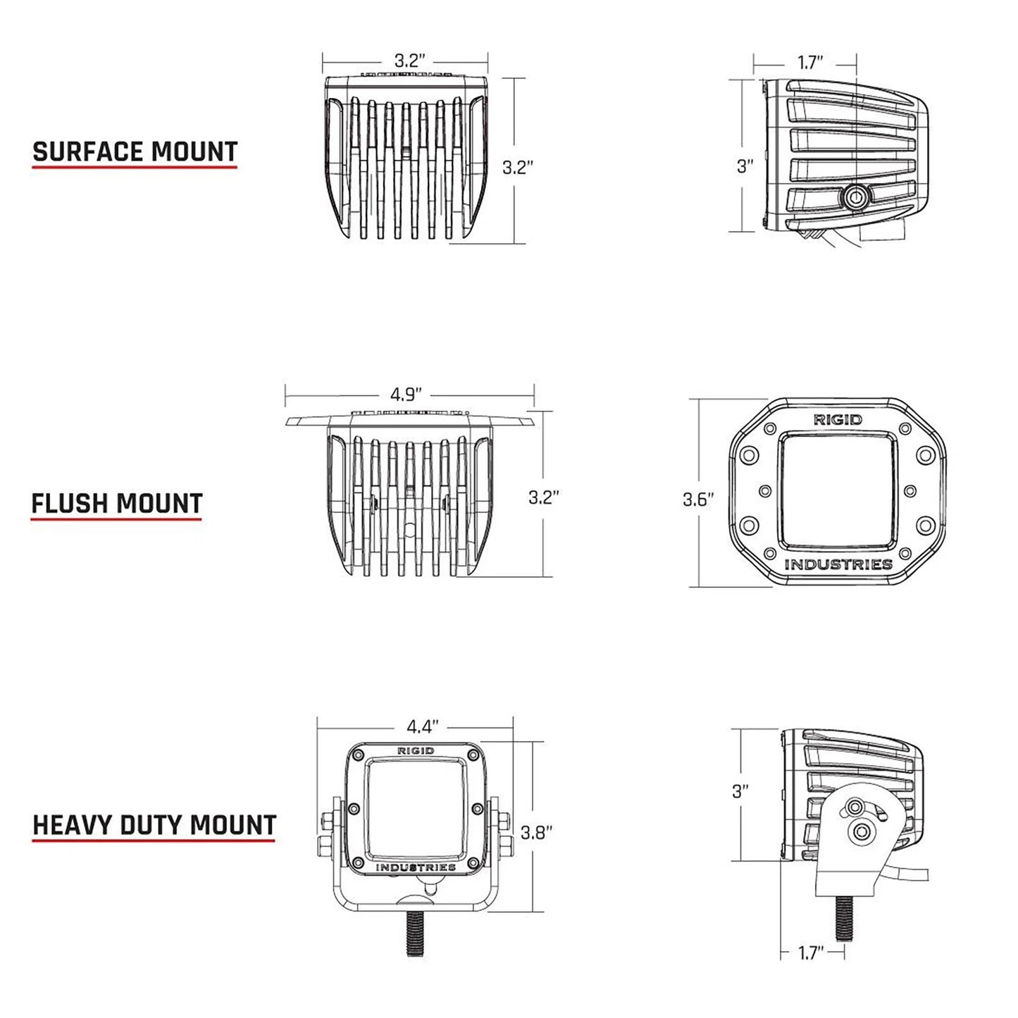 Rigid D-Series Pro Hyperspot LED | Universal (RIG504713)