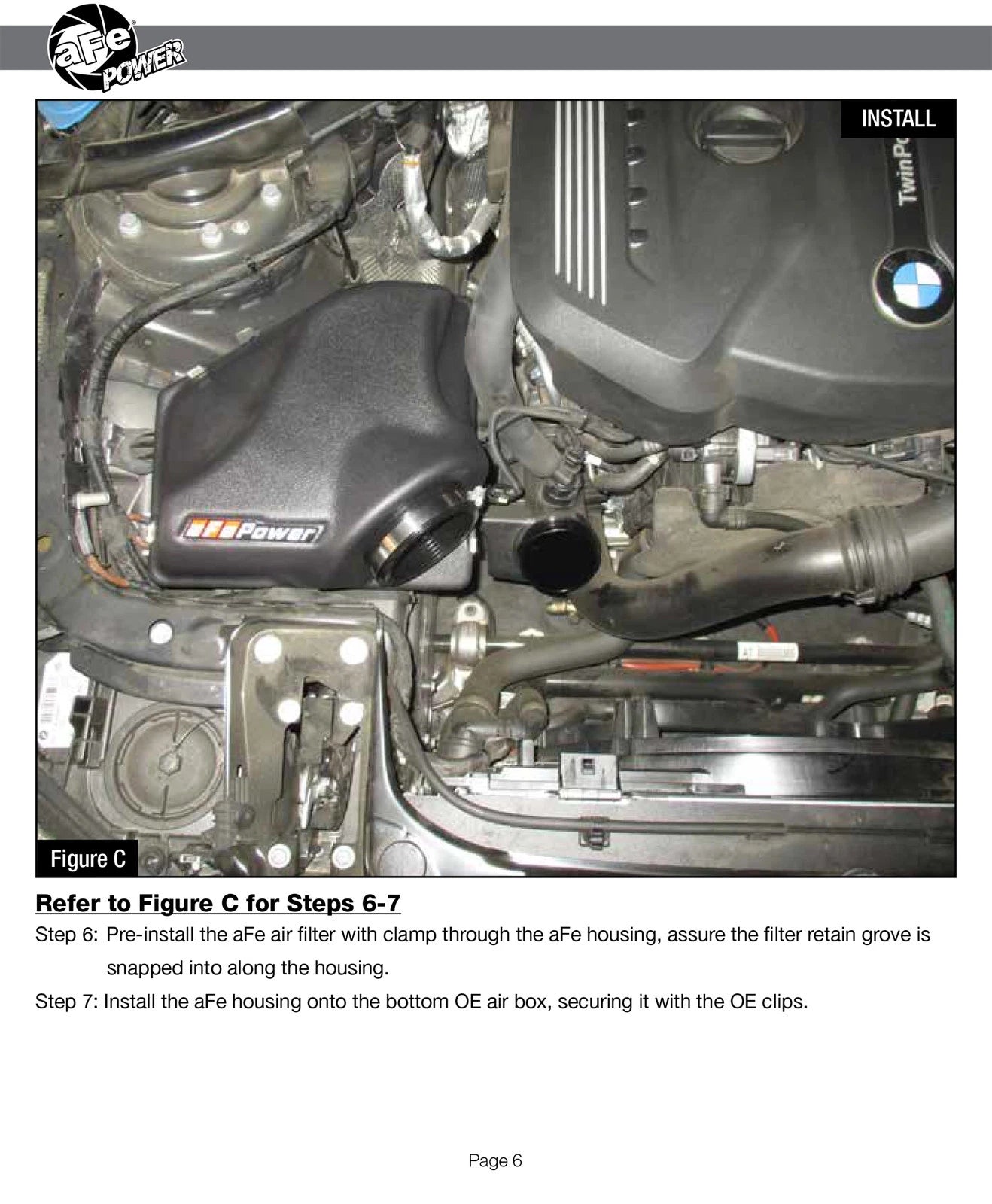 aFe MagnumFORCE Intake Stage-2 Pro DRY S | BMW 330i (F3x) L4 2.0L B48 (17) (51-12922-C)