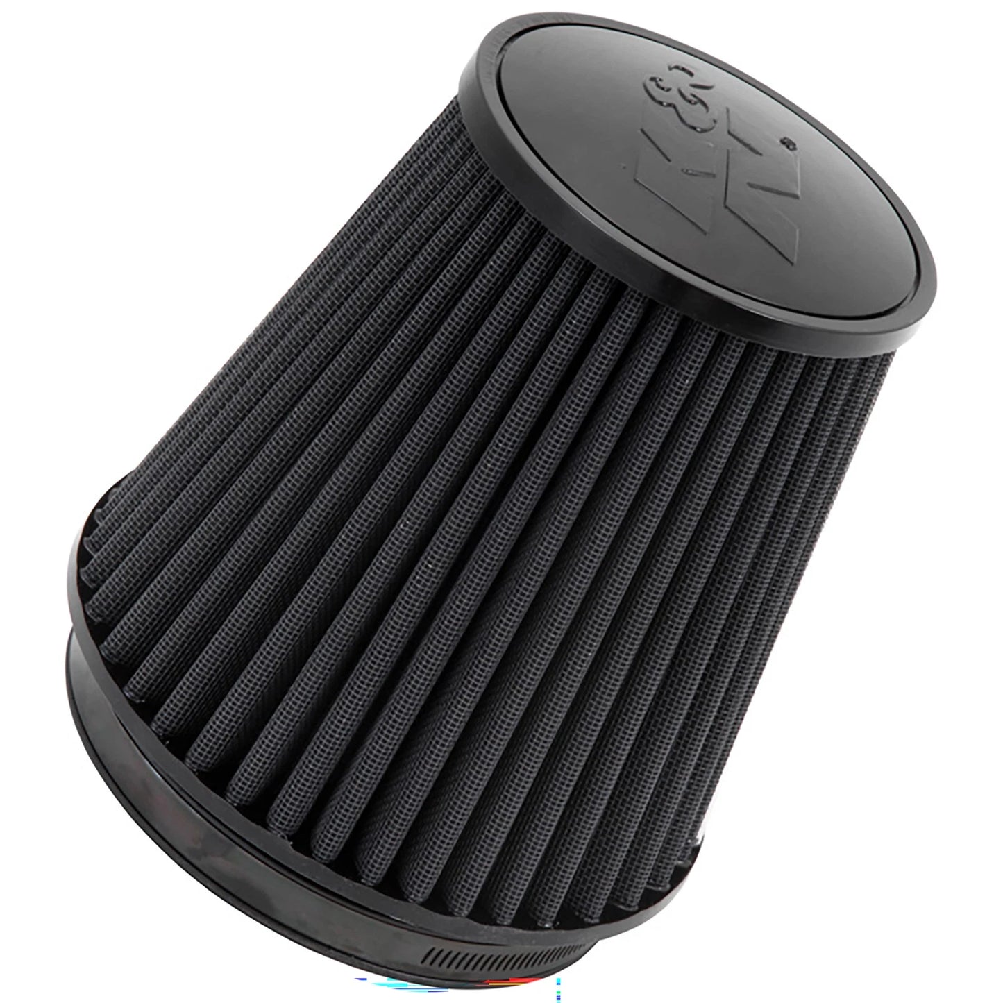 K&N RU-3101HBK Universal Round Tapered High Flow Washable Air Filter for Intake