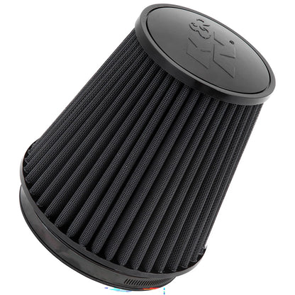 K&N RU-3101HBK Universal Round Tapered High Flow Washable Air Filter for Intake