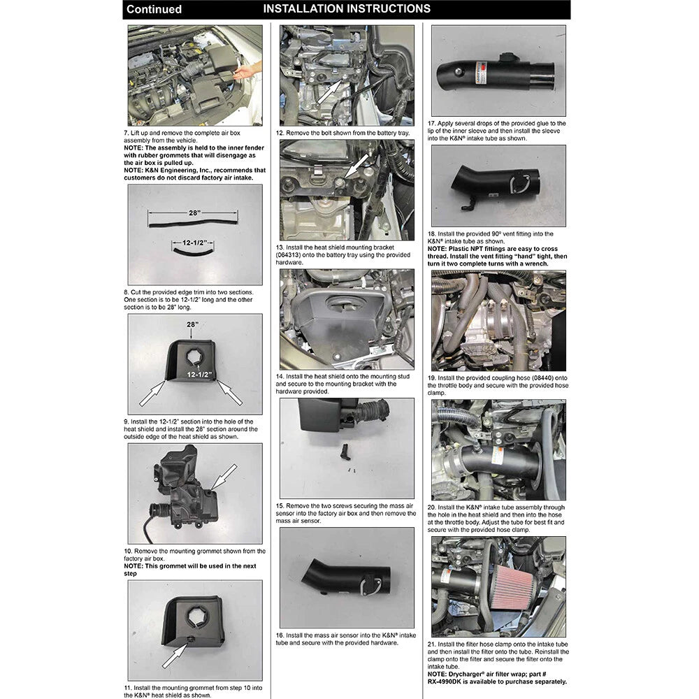 K&N 69 Series Typhoon Performance Intake Kit | Mazda 3 2.0L (13-14) (69-6033TTK)