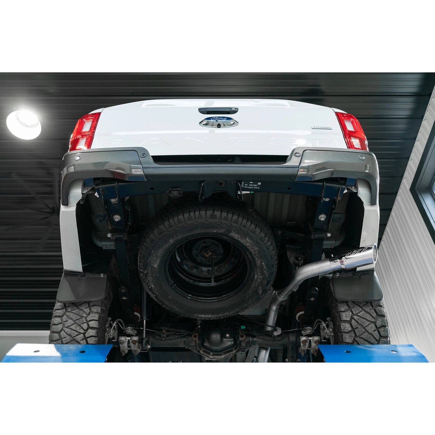 MBRP 3in AL Cat-Back Single Side Exit w/ 4in OD Tip | Ford Ranger Ecoboost 2.3L (19) (S5227AL)