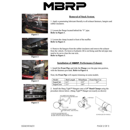MBRP 3.5in Cat-Back Single Turn Down Aluminum Exhaust | Ford F-150 SVT Raptor 6.2L (11-12) (S5242AL)