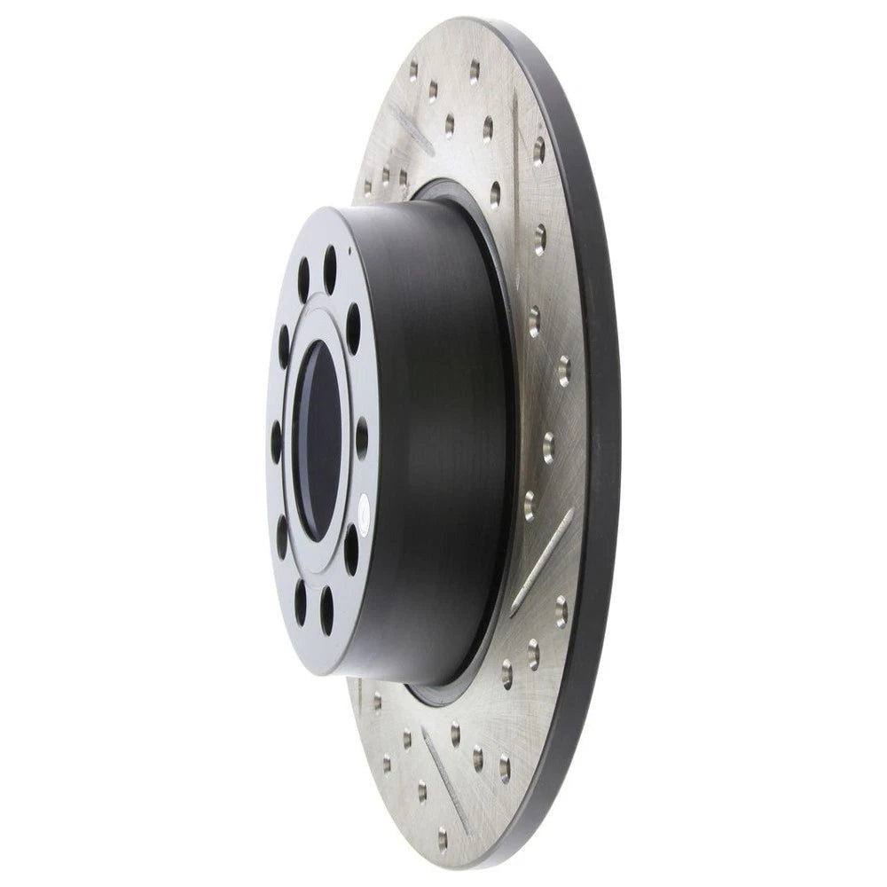 StopTech 127.33131L Rear Left Drilled Disc Brake Rotor for 10-18 Golf GTI Jetta