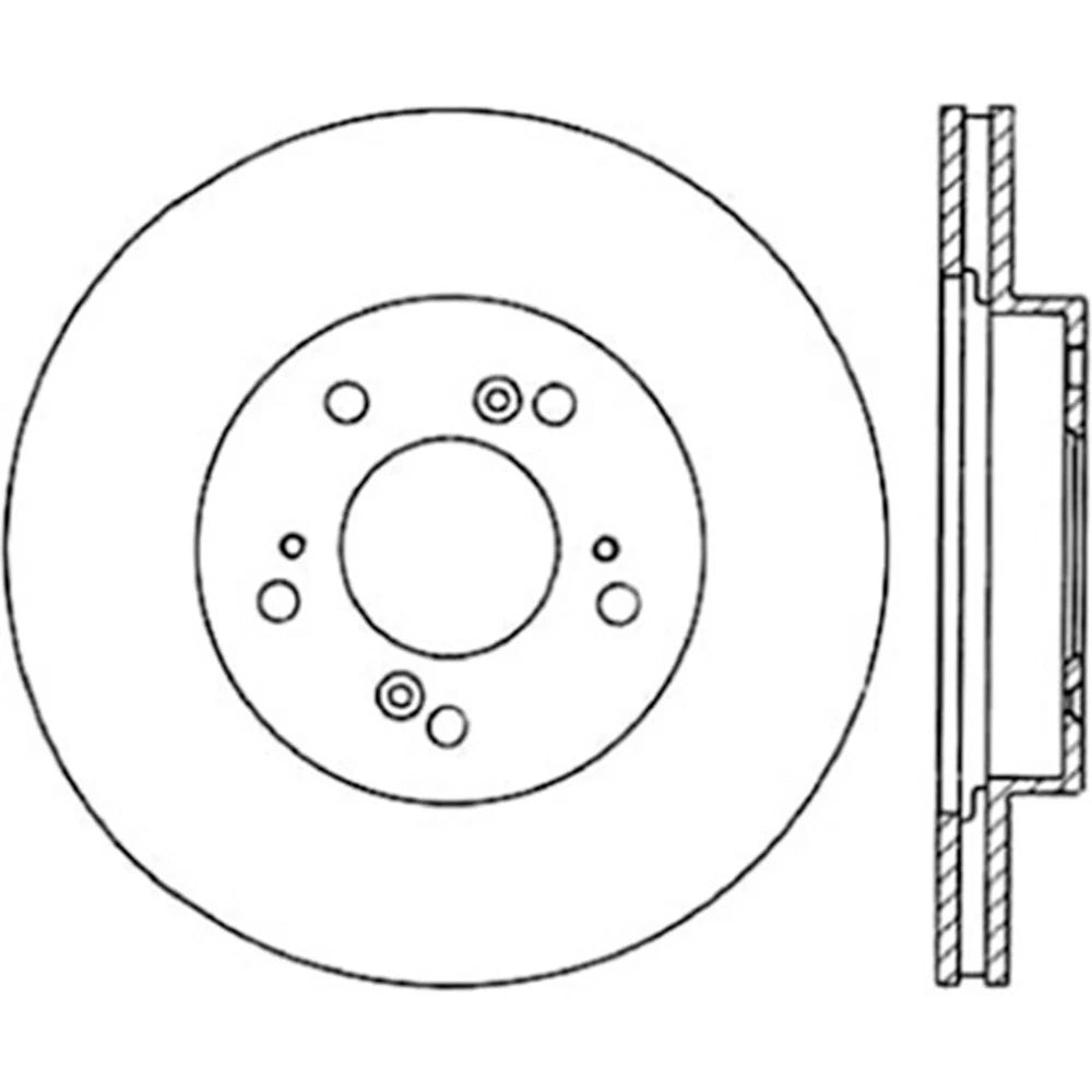StopTech 127.40026R Front Right Drilled Brake Rotor for 97-01 Integra / Prelude