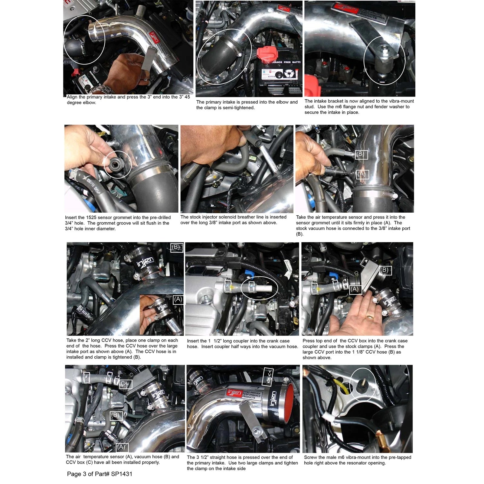 Injen Black Cold Air Intake System | Acura TSX (04-06) (SP1431BLK)