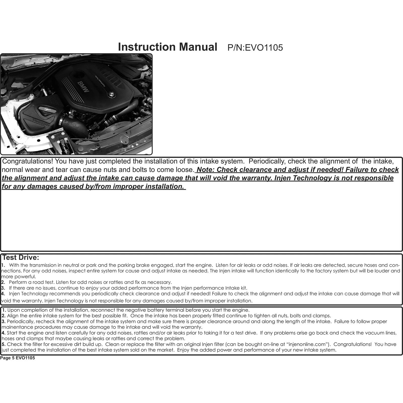 Injen Evolution Intake | BMW 340/440/M140/M240 3.0T (11-19) (EVO1105)