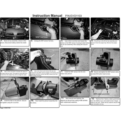 Injen Evolution Intake | BMW 3-Series (12-16) / 4-Series (14-16) / 2-Series (14-16) / BMW i3s (17-22) (EVO1103)